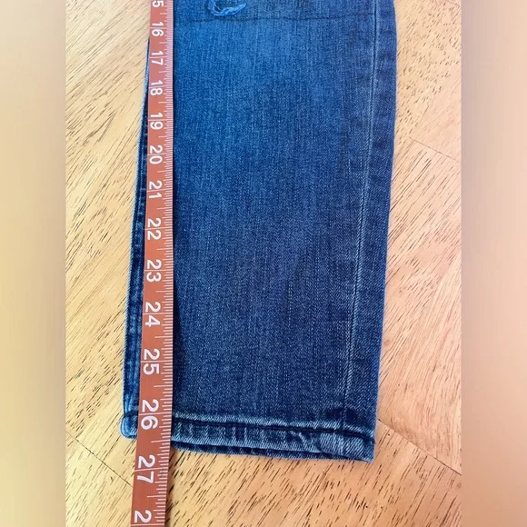 Free People Fishnet Skinny Jean in Tupelo Blue Size 26 With Button Fly - Picture 10 of 12